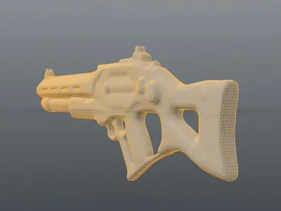 Sci-Fi Long Gun 3D model