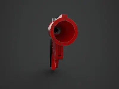 FlareGun PBR pistol Low-poly 3D model