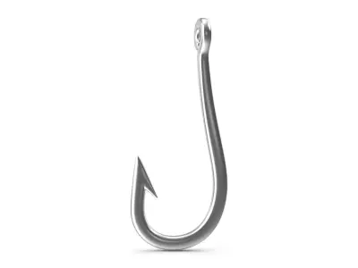 Fishing Hook Low-poly 3D model