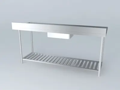 Kit212 Bancada Inox Cuba V2 por Alex Marques Free 3D model