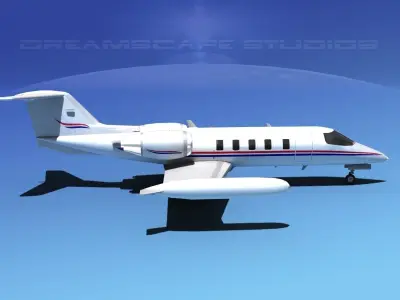 Gates Bombardier Learjet 35 V08 3D model