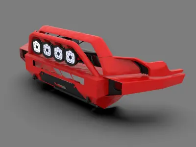 Generic Metal Bumper for Toyota 4Runner 3D model