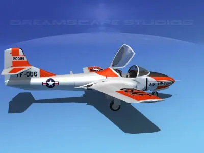 Cessna T-37 Tweetybird V03 USAF 3D model