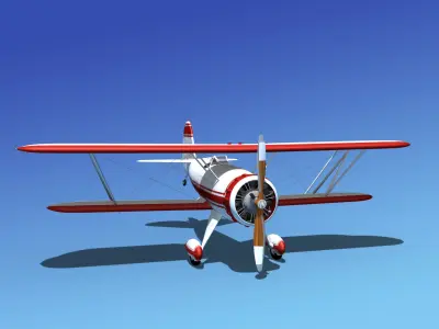 Waco YMF-5 V05 3D model