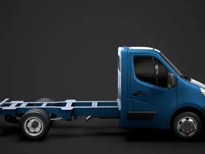 Renault Master SingleCab DW E20 Chassis 2010 3D model