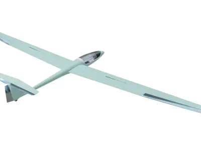 Glider Low-poly 3D model