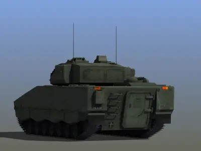 CV 90 Armored Personel Carrier 3D model