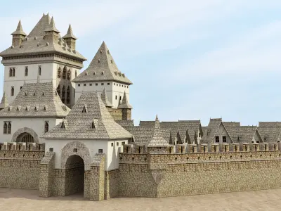 Medieval Cities Germany 3D model