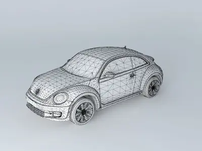 Volkswagen Beetle Turbo A5 2012 Free 3D model
