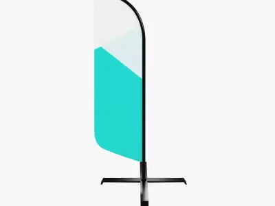 Commercial flag 3D model