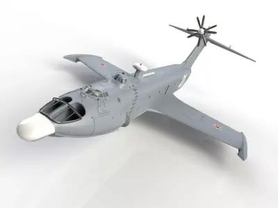 Project 904 A-90 Orlyonok Ekranoplan S-21 3D print model