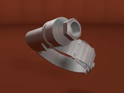 Worm drive clamp 3D model