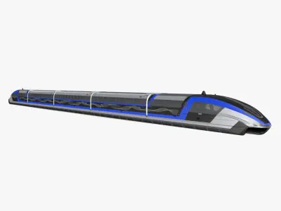 China Railway Maglev Train 3D model