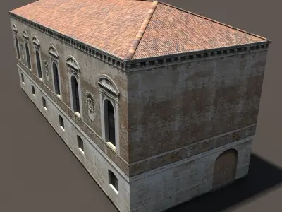 Venice Building 148 Low Poly Low-poly 3D model