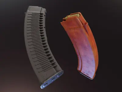 RPK74 Magazines Low-poly 3D model