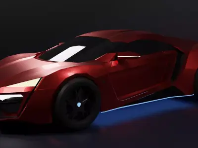 Lykan Hypersport Free low-poly 3D model