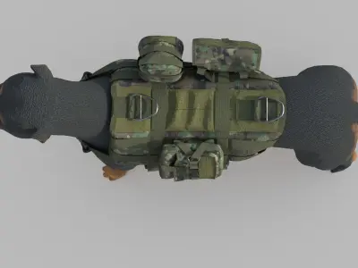 TACTICAL VEST FOR DOG 2 3D model