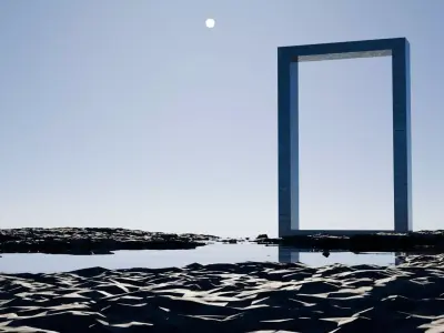 Sci-Fi Monolith Portal - Cinematic Environment Kit 3D model