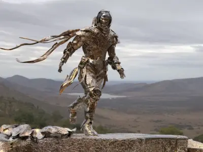 Space Suit Sci fi 3D model