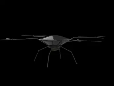 drone  Low-poly 3D model