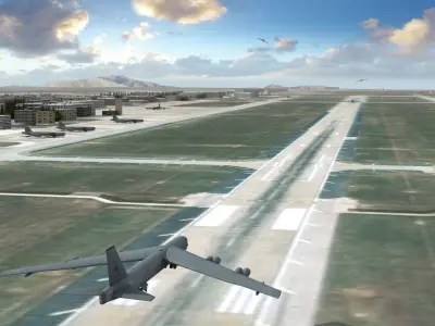 Air Base Middle East Low-poly 3D model