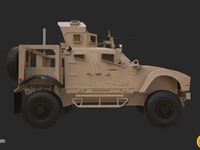 Oshkosh M-ATV Vehicle - Multiple Texture Sets -  3D model