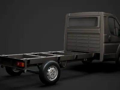 Peugeot Boxer Chassis Truck Single Cab 3800WB 2020 3D model