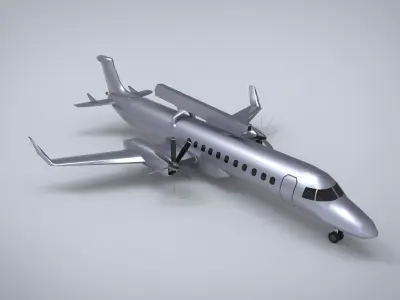 Saab 340 AEWC 3D model