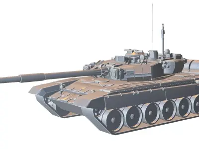 T-90 Russian Main Battle Tank 3D model