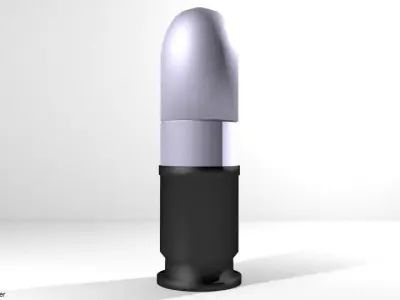 Grenade Launcher Ammo 25mm 3D model