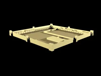 Qasr La Qashlah Saudi Arabia 3d model 3D model