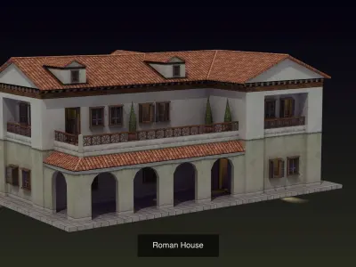 Ancient Building Set 03 3D Model Collection