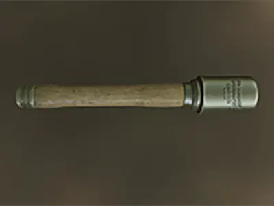German Handgrenade WW2 Low-poly 3D model