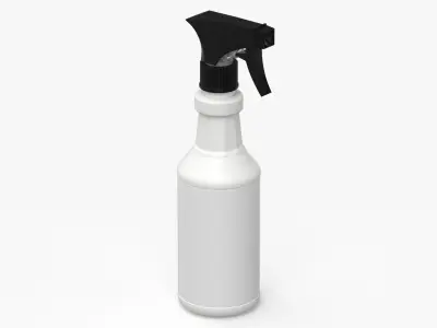 All Purpose Cleaner Spray 01 Blank and Generic Label 3D model