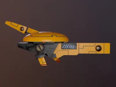 SNIPER DRONE TAU MV71  TAU EMPIRE low poly PBR Low-poly 3D model
