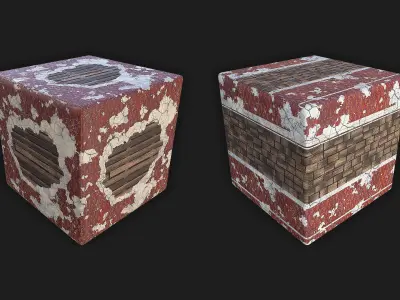 PBR Ruined Wall Part 2 Texture