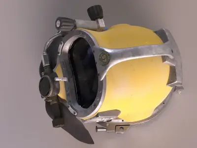 Diving Helmet Kirby Morgan 57 Used 3D model