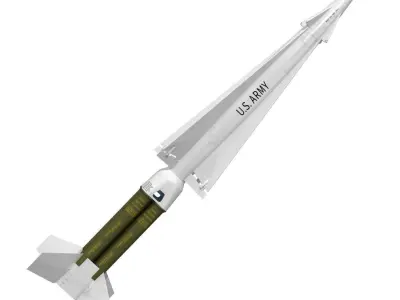 Nike Hercules Missile 3D model