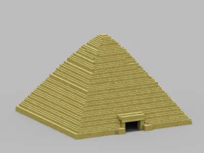 Pyramid egyptian Low-poly 3D model