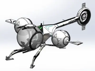 Oblivion Copter 3D model