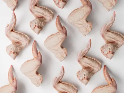 3d scanned Chicken wings  3D model