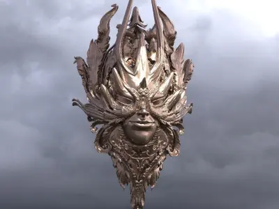 Baroque Elven Shield  3D model