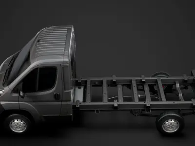 Peugeot Boxer Chassis Truck Single Cab 3800WB 2014 3D model