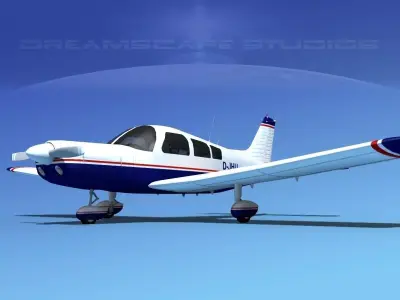 Piper PA-28-235 Cherokee  V03 3D model
