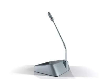 Sci-Fi Conference Microphone - PBR Ready Low-poly 3D model