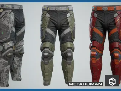 Sci-Fi Pants P03 Low-poly 3D model