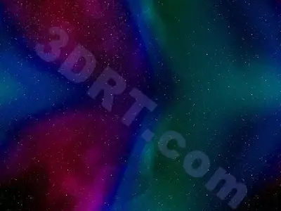 Deepspace skyboxes pack Low-poly 3D model