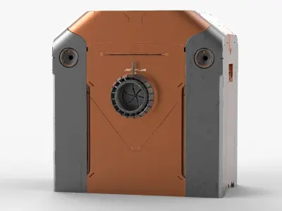 Sci Fi Engine Box 3D model