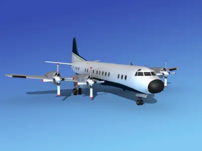 Lockheed L-188 Electra HP Corporate 2 3D model