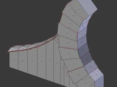 Teleporter game-ready low poly brick wall Low-poly 3D model